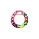 Zincir Karabina Bileklik Gökkuşağı