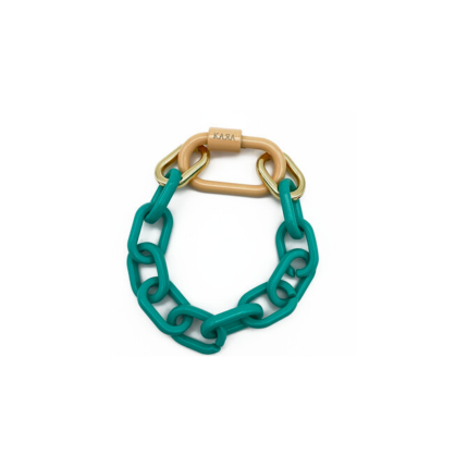 Zincir Karabina Bileklik Turkuaz