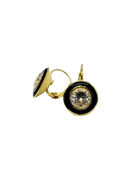 Kara Poseidon Tektaş Küpe